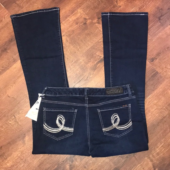 NWT SEVEN7 Dark Washed Denim Jeans - Picture 3 of 7